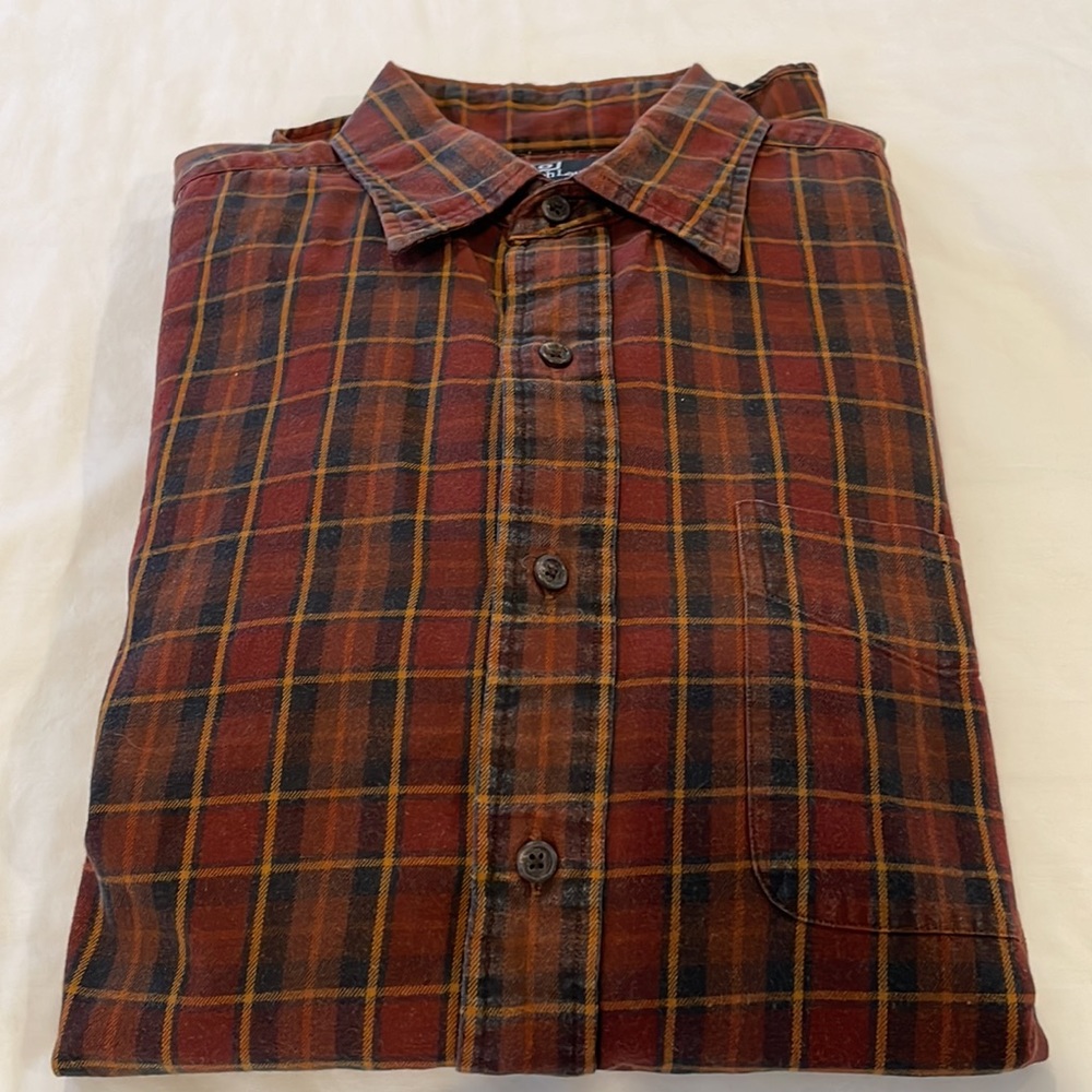 Polo Ralph Lauren Men L/S Shirt Glover Medium Red/Black Plaid Flannel - Picture 1 of 8